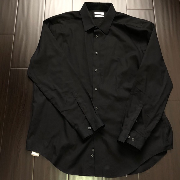 calvin klein men's slim fit dress shirt